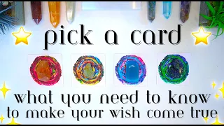 How Can You Make Your BIGGEST WISH Come True? 🪄🧚🏻‍♂️🐉 Detailed Pick a Card Tarot Reading ✨