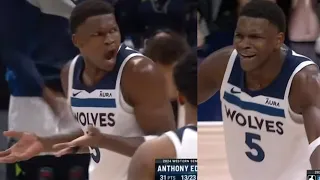 ANTHONY EDWARDS LIVID & IN PURE SHOCK AFTER CALLED FOR A TECH! FOR STARING DOWN REGGIE JACKSON!