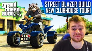 STREET BLAZER BUILD & MY NEW CLUBHOUSE TOUR - GTA Online New DLC