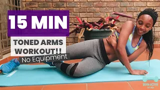 15 MIN TONED ARMS WORKOUT | No Equipment