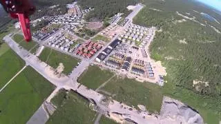 DJI F550 Hexacopter flight over abandoned airfield