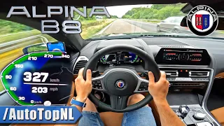 2022 ALPINA B8 *327KM/H* TOP SPEED POV on AUTOBAHN by AutoTopNL