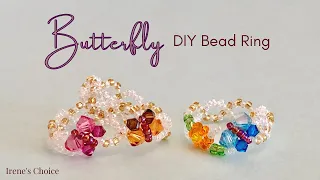 How to Make a Butterfly Trail Bead Ring