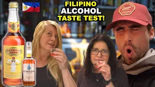 Canadians Taste Filipino Alcohol for the First Time!!  (Tanduay, Fundador, Fighter Wine)