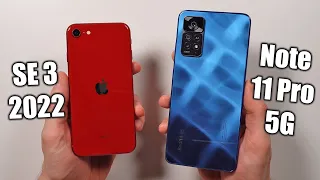 iPhone SE 3 (2022) vs Redmi Note 11 Pro 5G 🔥 Speed Test