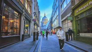 London Spring Sunset Walk 2024 🌸 London Bridge Station to the City of London and the West End [4K]