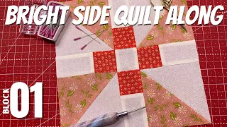 How to Sew Bright Side Block #1 | @FatQuarterShopTX Quilt Along
