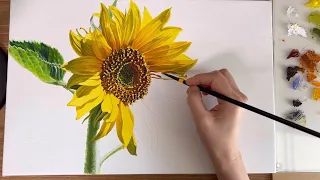 유화 해바라기 Oil Painting Sunflower