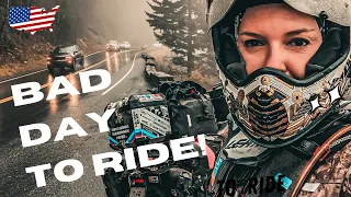 Smoky Mountains on a Motorcycle in BAD CONDITIONS! - EP. 199