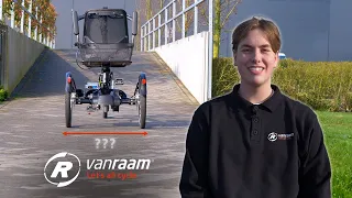 What is the width of a Van Raam tricycle?