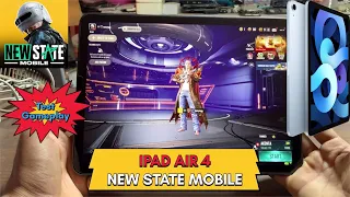 iPad Air 4 - NEW STATE MOBILE Smooth Extreme Test🤔 || Handcam + Gyro with 60 FPS || PUBG