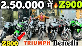 used |superbike market l Karol bagh Saraswati motors | for sale Benelli600 ninja Z900 TIRUMPH CBR650