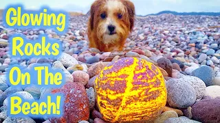 Finding Yooperlites on the Beach of Lake Superior in Michigan | Crystal Collecting