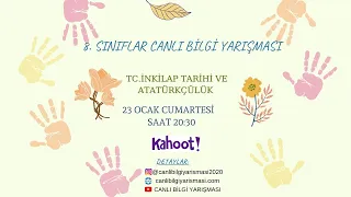 8. SINIFLAR CANLI KAHOOT BİLGİ YARIŞMASI - 10 (TÜRKİYE GENELİ/ ÖDÜLLÜ)