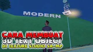 CARA MEMBUAT TEXT 3D UNTUK NAMA KOTA DLL DI TEXTURE STUDIO SAMP