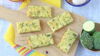 Broccoli & Courgette Frittata Fingers | Baby Weaning & Toddler Recipe