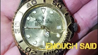 Did we detect a GOLD ROLEX???!!!