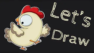 How to draw a chicken | Як намалювати  курку