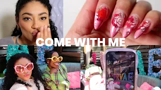 Come with me: Galentines Day Brunch, Getting Valentines Day Nails | jasmeannnn