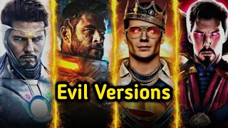 Evil😈 Version of Superheroes Part 1 | PJ Explained | #shorts #marvel #dc