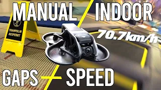 DJI AVATA Manual Mode - Gaps and Racing Indoor low light / dark Training FPV Drone