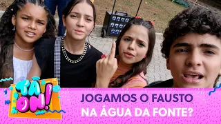 VLOG NOS BASTIDORES DA NOVELA: Mini queridos pregaram uma peça com o Fausto | Tá On