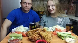 Мукбанг Ноги Kfc Пюре mukbang