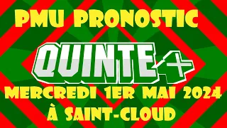 Pmu Pronostic Quinté+ du Jour, Mercredi 1er Mai 2024 à Saint-Cloud: PRIX DE  FOUILLEUSE