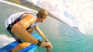 Catching waves on a SUP