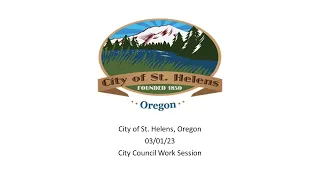 03/01/2023 City Council Work Session