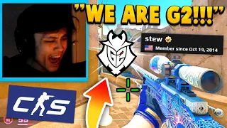 "SAVING G2 ONE GAME AT A TIME..!" 😳 - Stewie2K On G2 Esports CS2 w/ Brehze! | Level 10 FACEIT POV