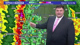DFW Weather:  Latest timeline for heavy rain