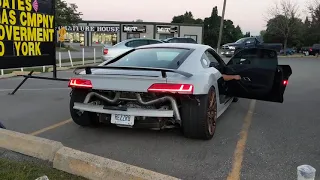 Straight Piped V-10 Audi R8 Rips!!! Custom Exhaust and Tune - Insanity!!!