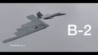 Surprise visit by B-2 Spirit Stealth Bomber at Royal International Air Tattoo airshow