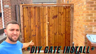 How To Install Double Driveway Gates *SUPER SIMPLE!*