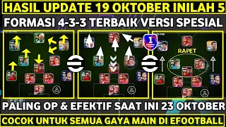 WOW !! INILAH 5 FORMASI 433 SPESIAL YANG MASIH ADA SETELAH UPDATE 19 OKTOBER DI EFOOTBALL 2024