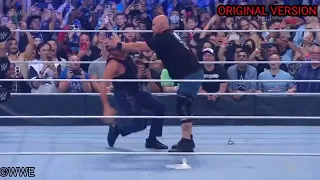 Vince McMahon Amazingly Edited Stunner from Stone Cold vs Original Version from Wrestlemania 38