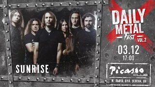 SUNRISE - Запрошення на Daily Metal Fest vol.2 Lviv