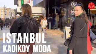 Istanbul Turkey Kadıköy Moda Walking Tour 4K HDR