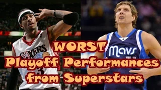 Top 5 WORST Playoff Performances by NBA Superstars in the Modern Era