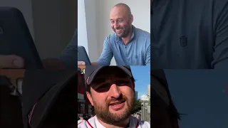 We asked RED SOX fans to send a message to Derek Jeter ... Then we showed them to him 😅 | #shorts