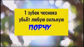 1 зубок чеснока вернёт порчу обратно. Сильная защита от нечисти