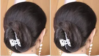 Most beautiful hairstyle for ladies for daily use / beautiful juda hairstyles / low bun  hairstyle