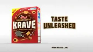 Krave: A new breed of cereal is unleashed. Chase TV Ad.