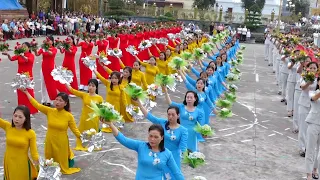 Dâng Hoa Đồng Tiến Kính Đức Mẹ - tuyệt đẹp Giáo Xứ Trung Thành - GP Bùi Chu 2023