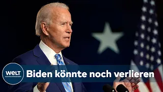 EINE EINZIGE HÄNGEPARTIE: Erst lag Trump vorne, nun Biden - Wird er es auch bleiben?