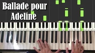 Richard Clayderman - Ballade pour Adeline (Piano Tutorial Lesson)