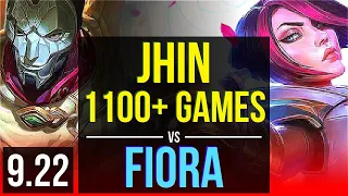 JHIN vs FIORA (TOP) | 4.7M mastery points, 1100+ games, 2 early solo kills | EUW Diamond | v9.22