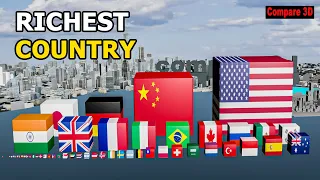 Richest Countries By GDP in 2024 | 3D Comparison