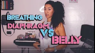DIAPHRAGM Breathing VS BELLY Breathing Technique for Singing | The Magic and the Curse